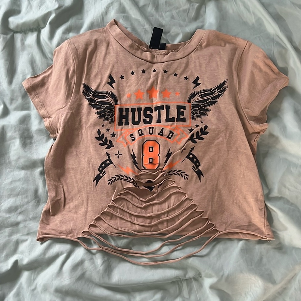 Windsor graphic distressed crop